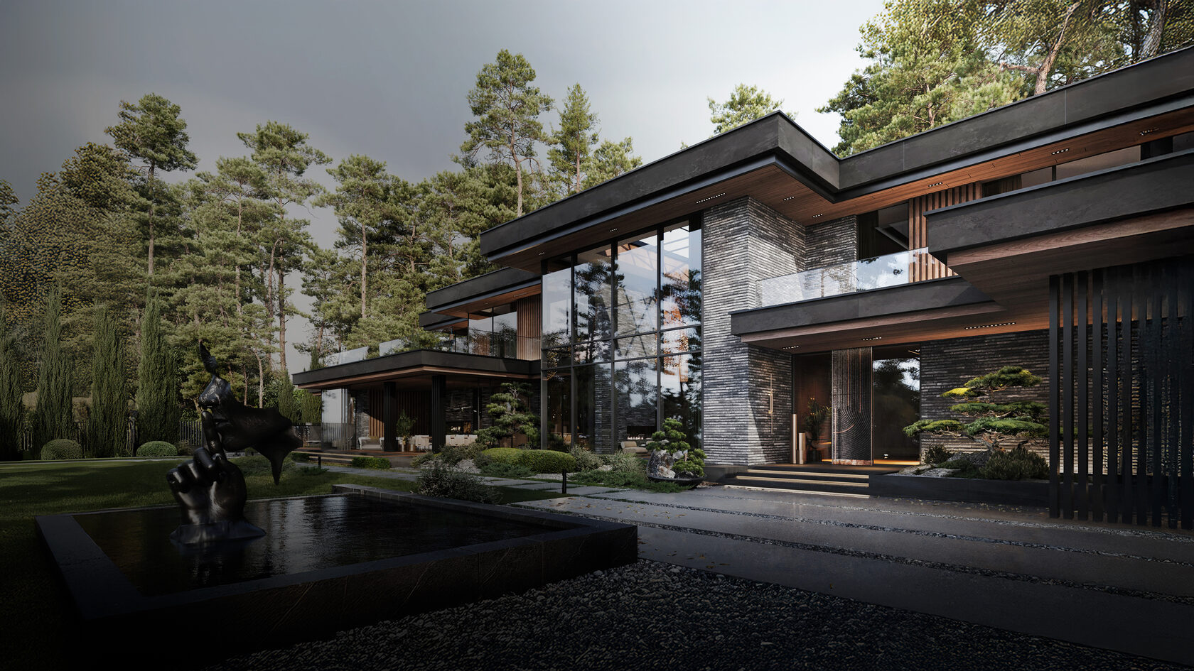 Современный загородный дом Prem House